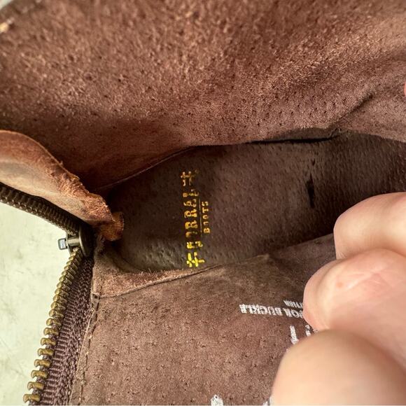 Corral Tan Leather Women's Short Ankle Boots Booties Size 6.5 - Picture 8 of 8